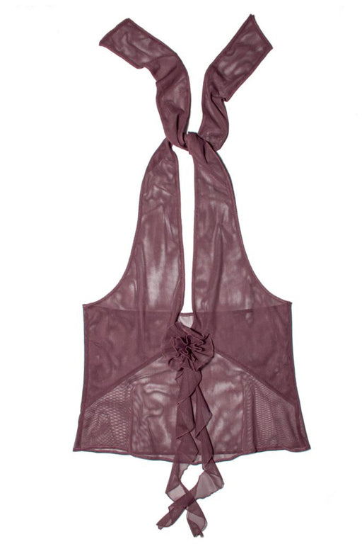 ROSE HALTER TOP - VIOLET