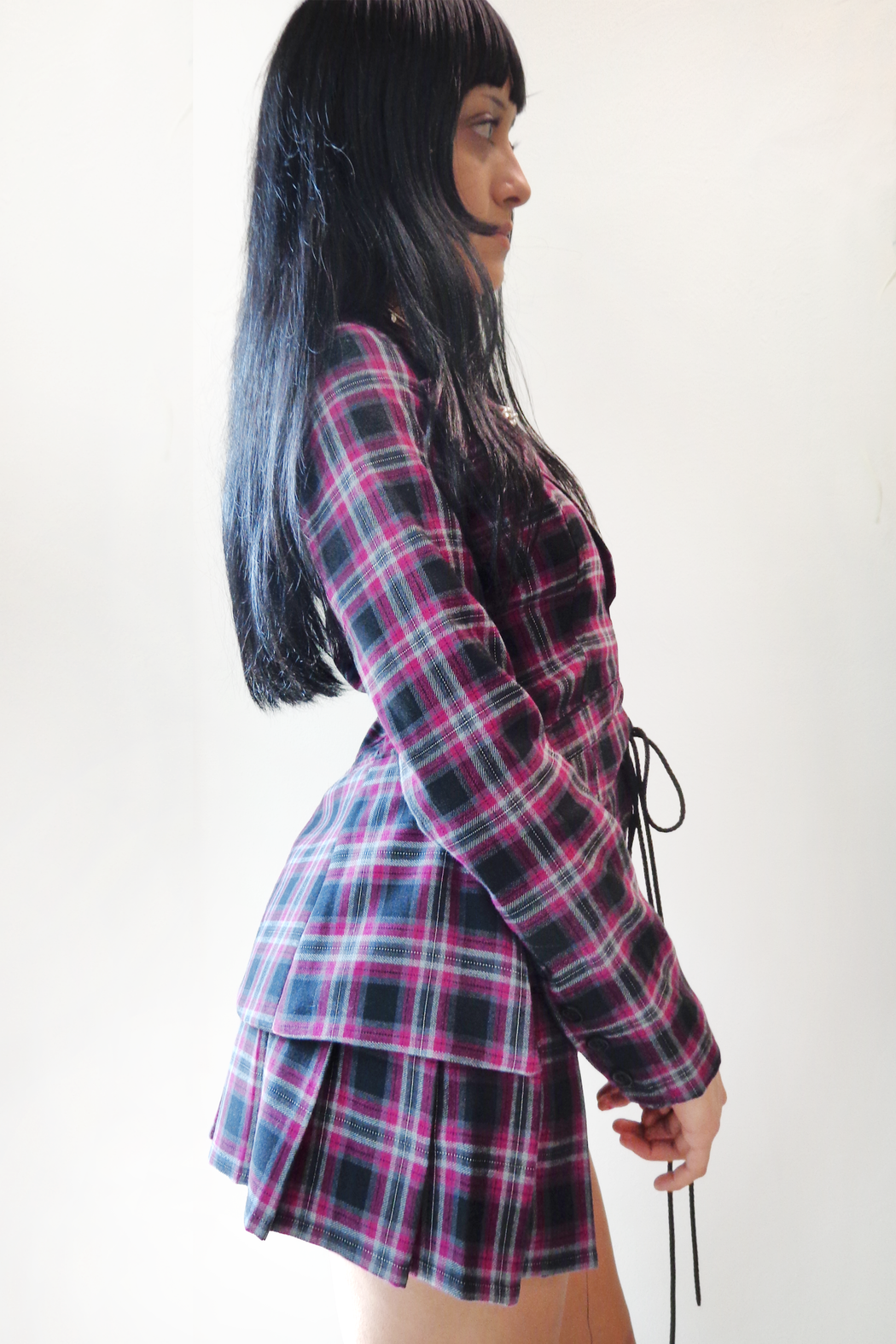 PINK CHECKERED SCHOLAR SET