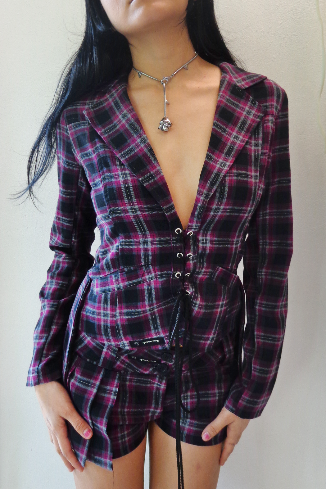 PINK CHECKERED SCHOLAR SET