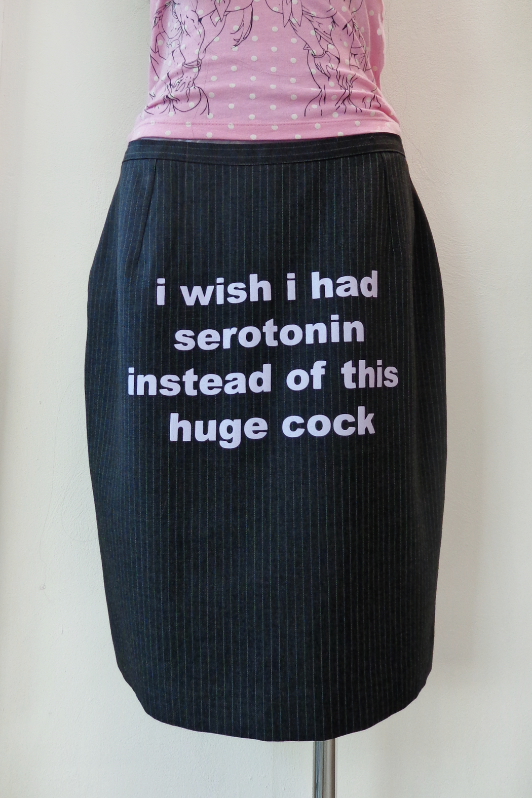 IWISH IHAD SEROTONIN INSTEAD OF THIS HUGE COCK - MIDI SKIRT