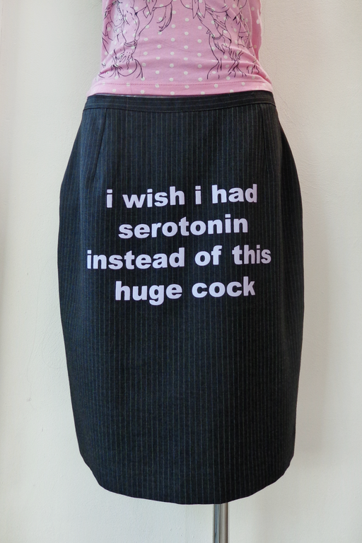 IWISH IHAD SEROTONIN INSTEAD OF THIS HUGE COCK - MIDI SKIRT