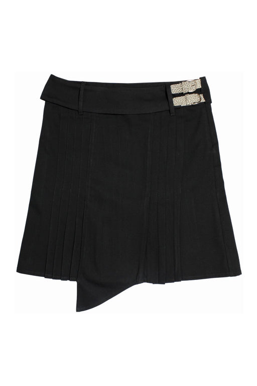 Black Cintos Midi Skirt