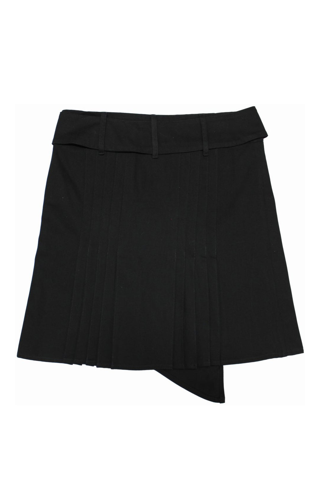 Black Cintos Midi Skirt