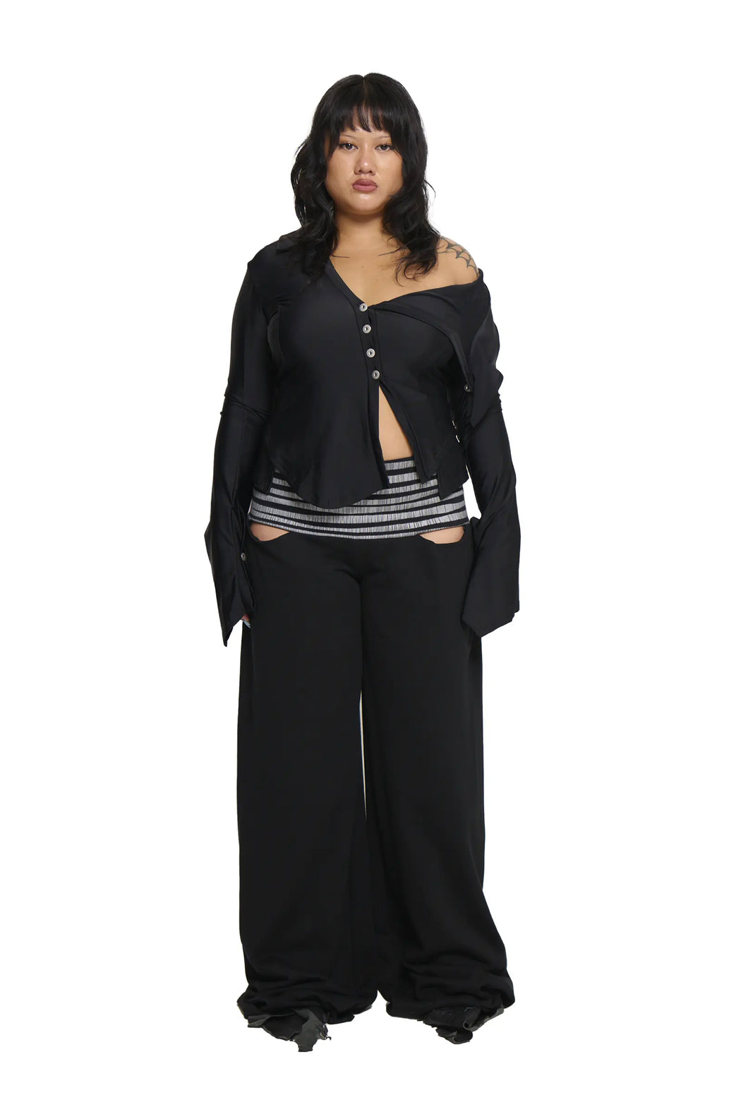 Circus Pants Black Silver