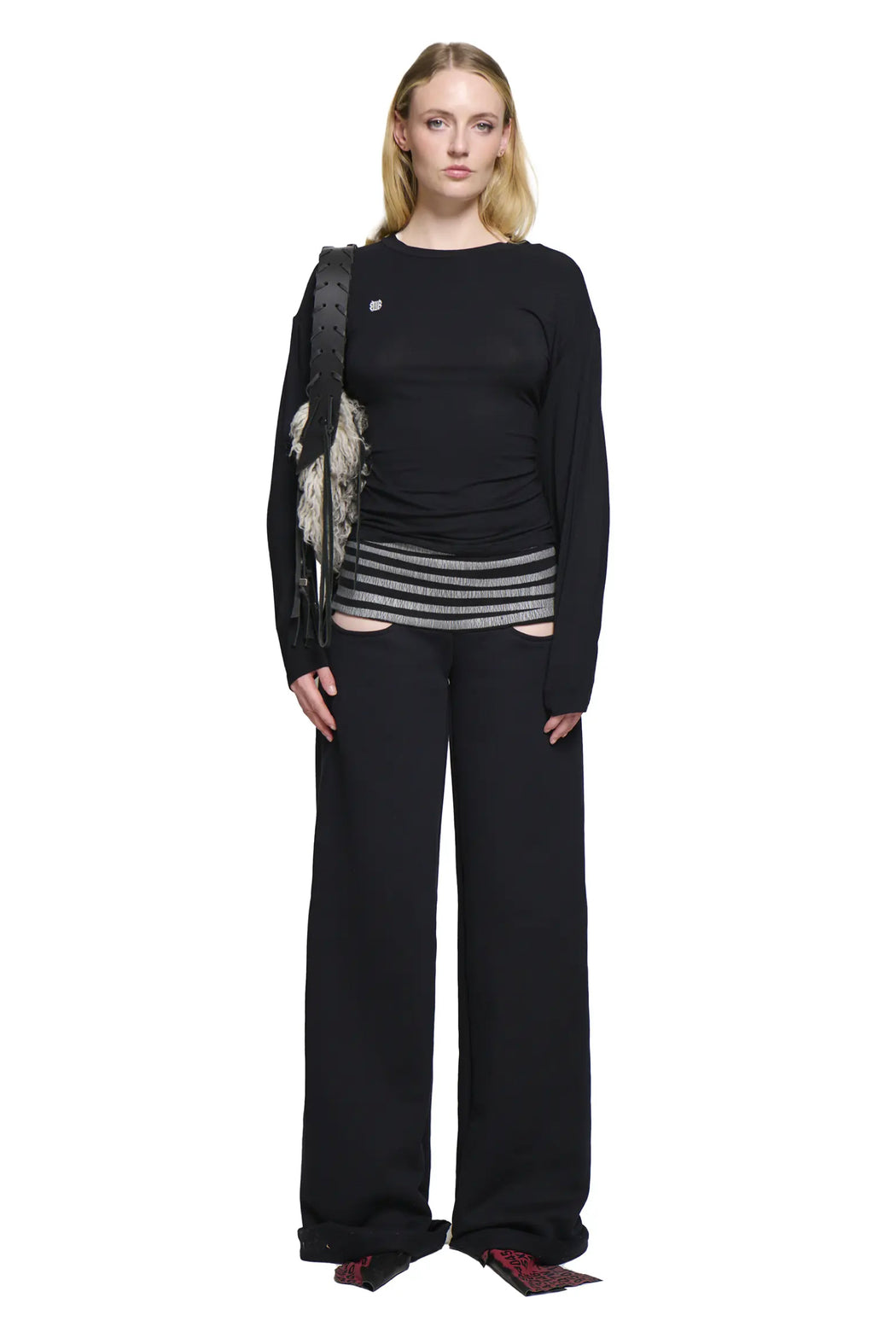 Circus Pants Black Silver