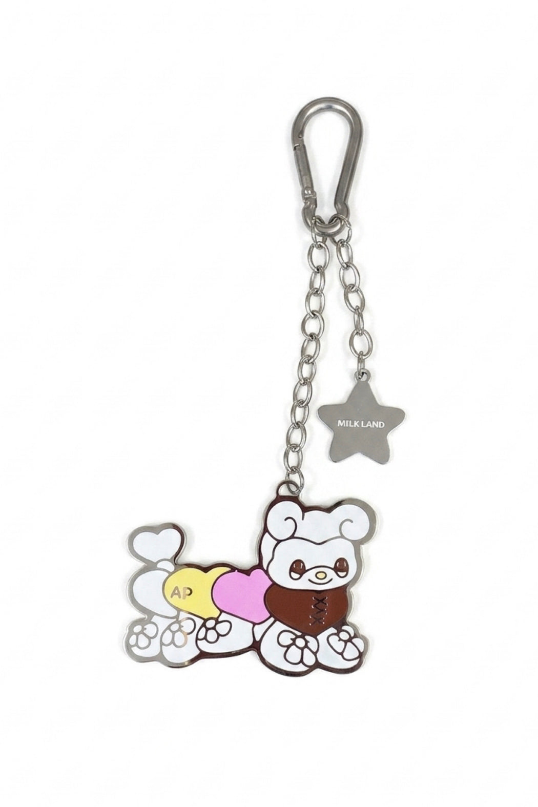 LOVE CATERPILLAR KEYCHAIN