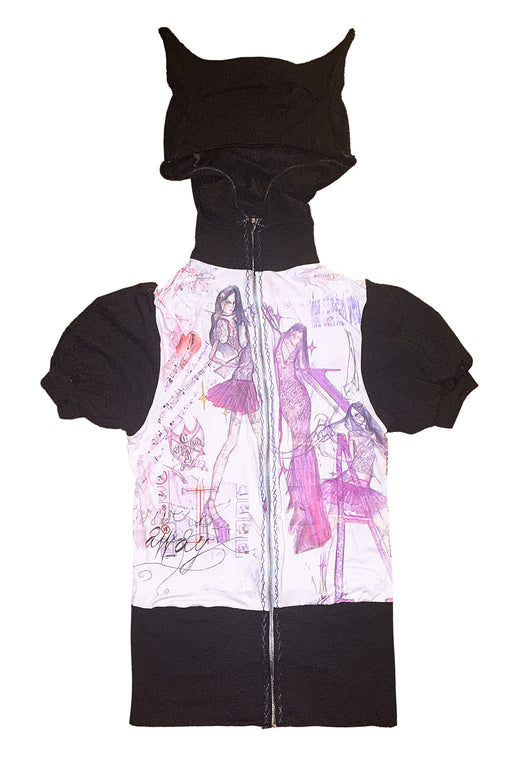 Cat Ears Hood Zip Up