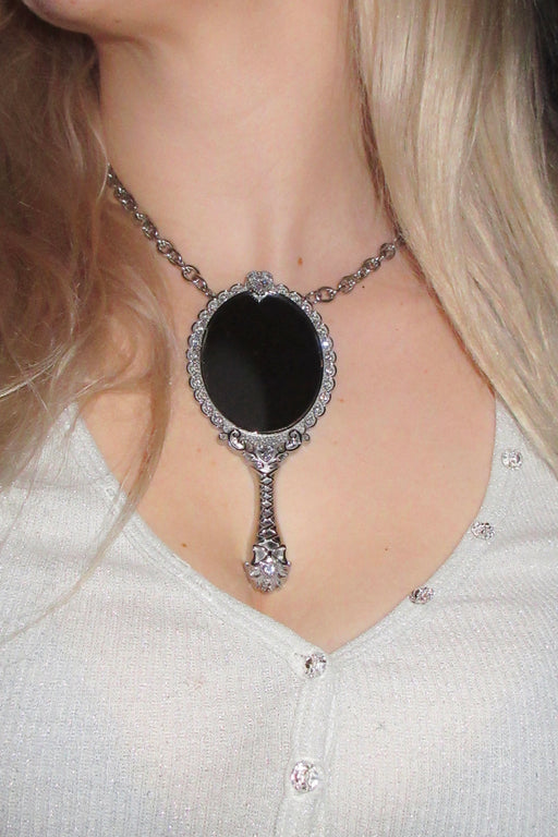 MIRROR STATEMENT NECKLACE