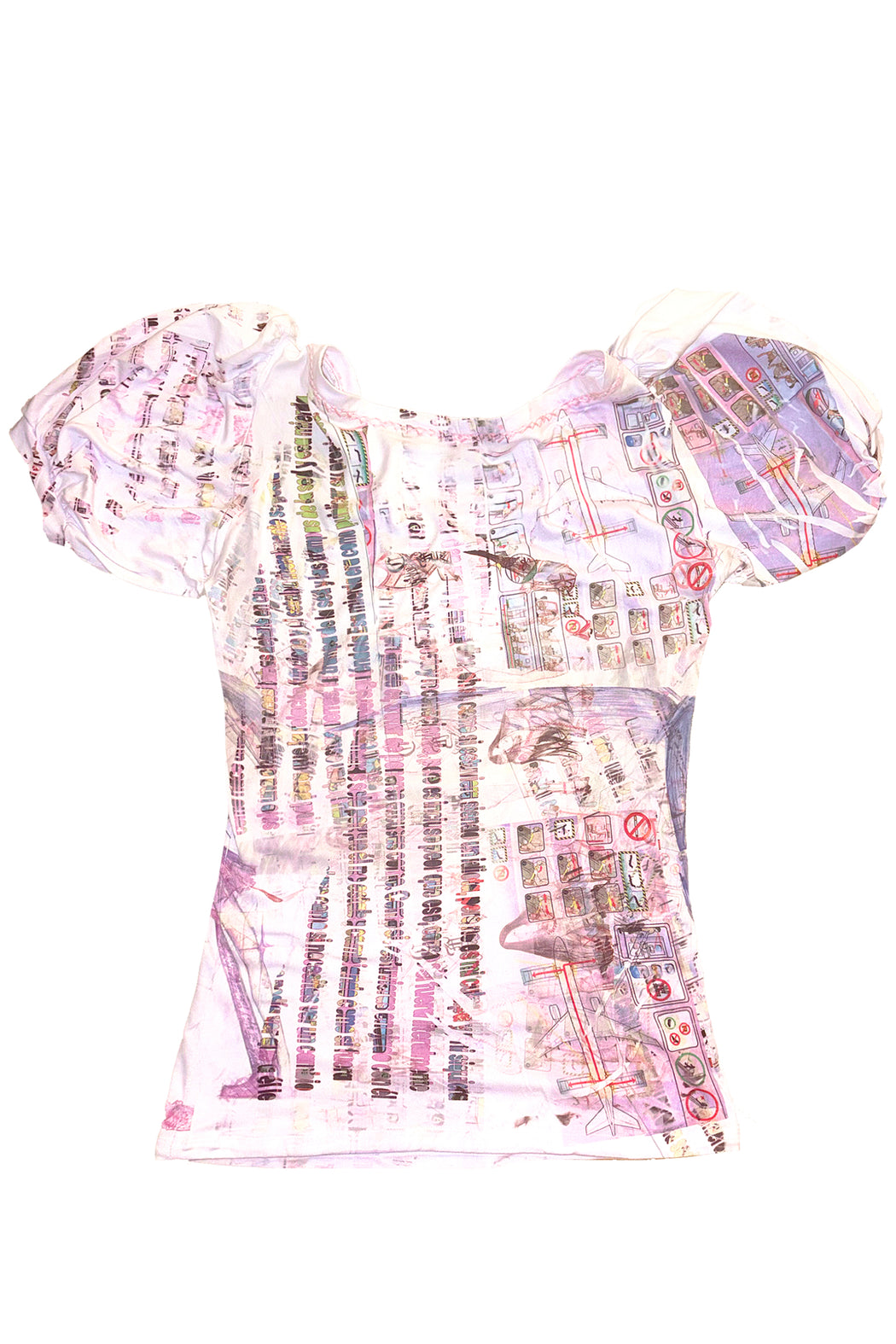 Pink Scoop Neck Short Sleeve