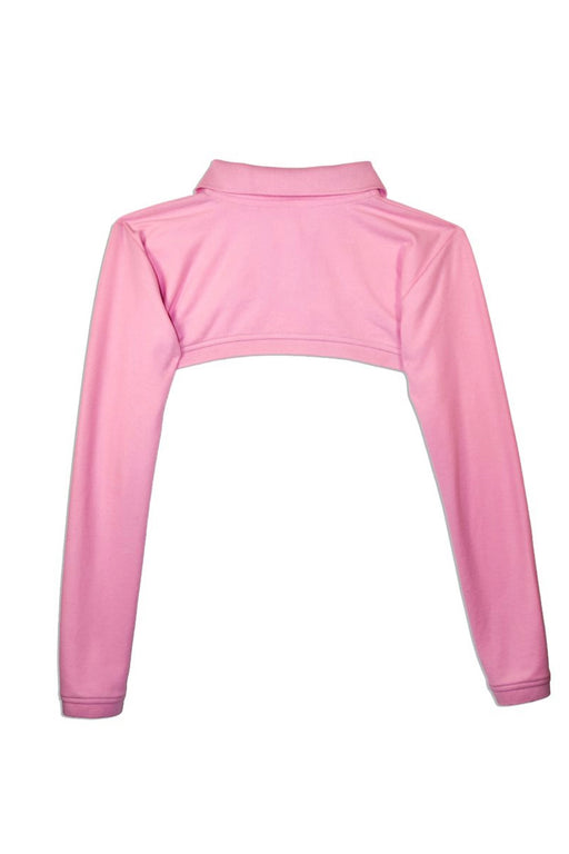 MINI POLO LONGSLEEVE - BUBBLEGUM PINK
