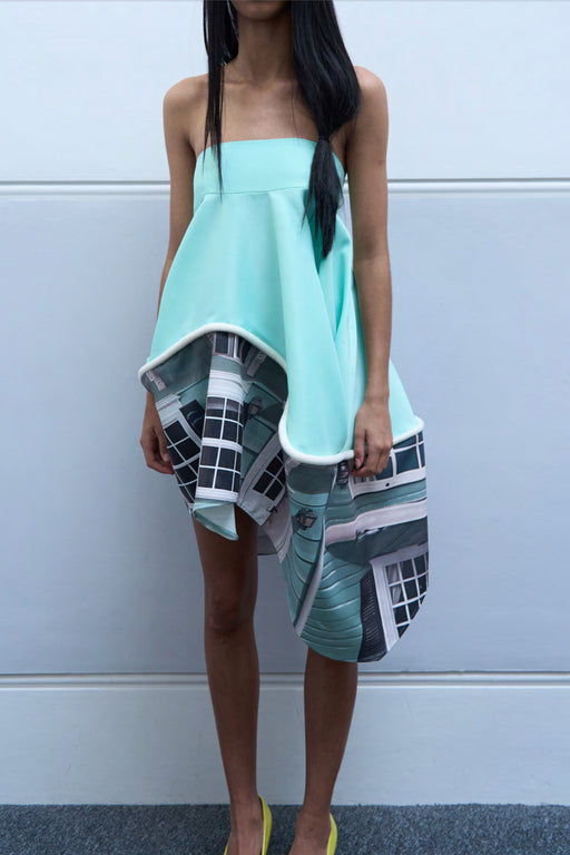 DOLL HOUSE DRESS - MINT CHOCO CHIP