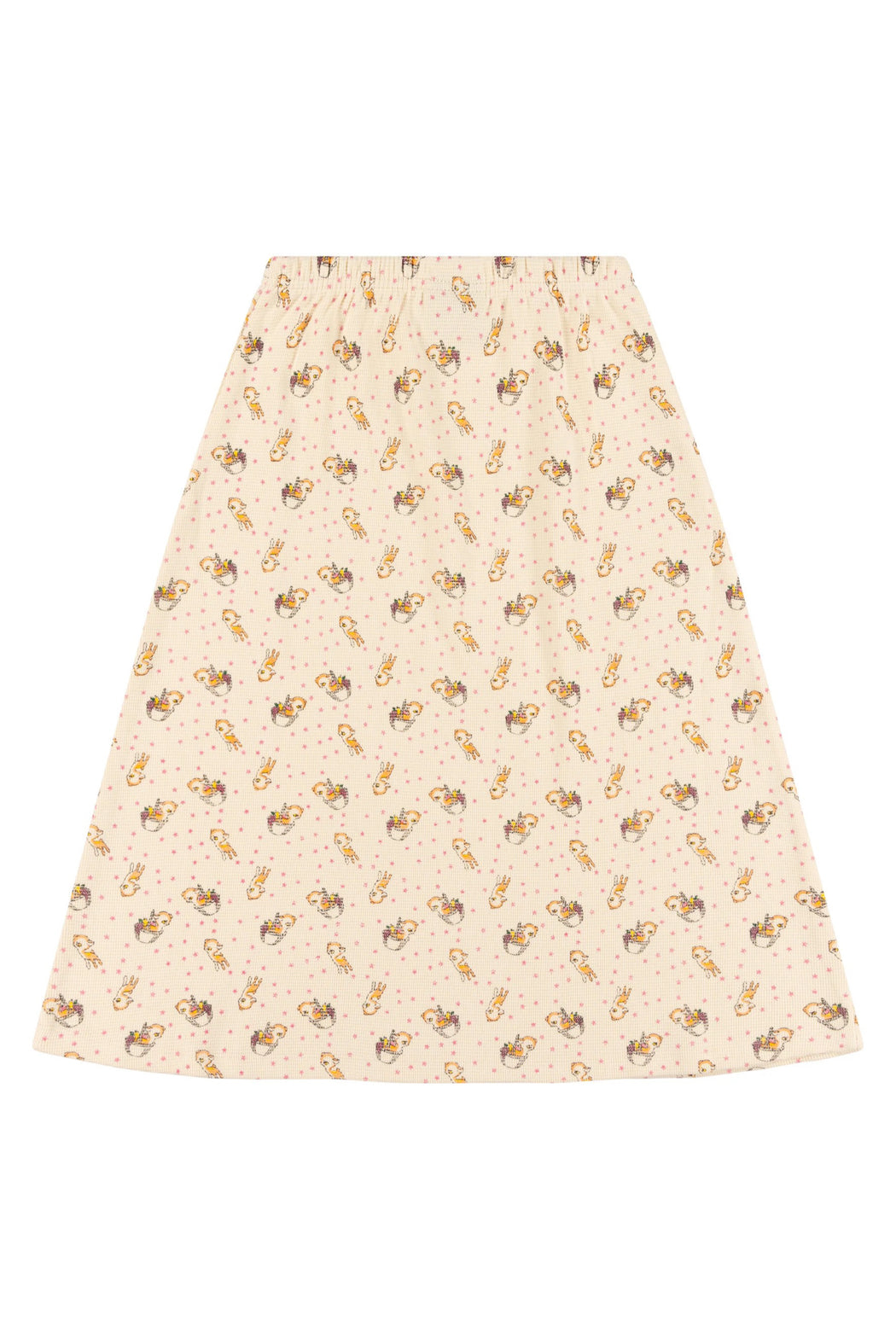 SKIRT / PEACH DEER