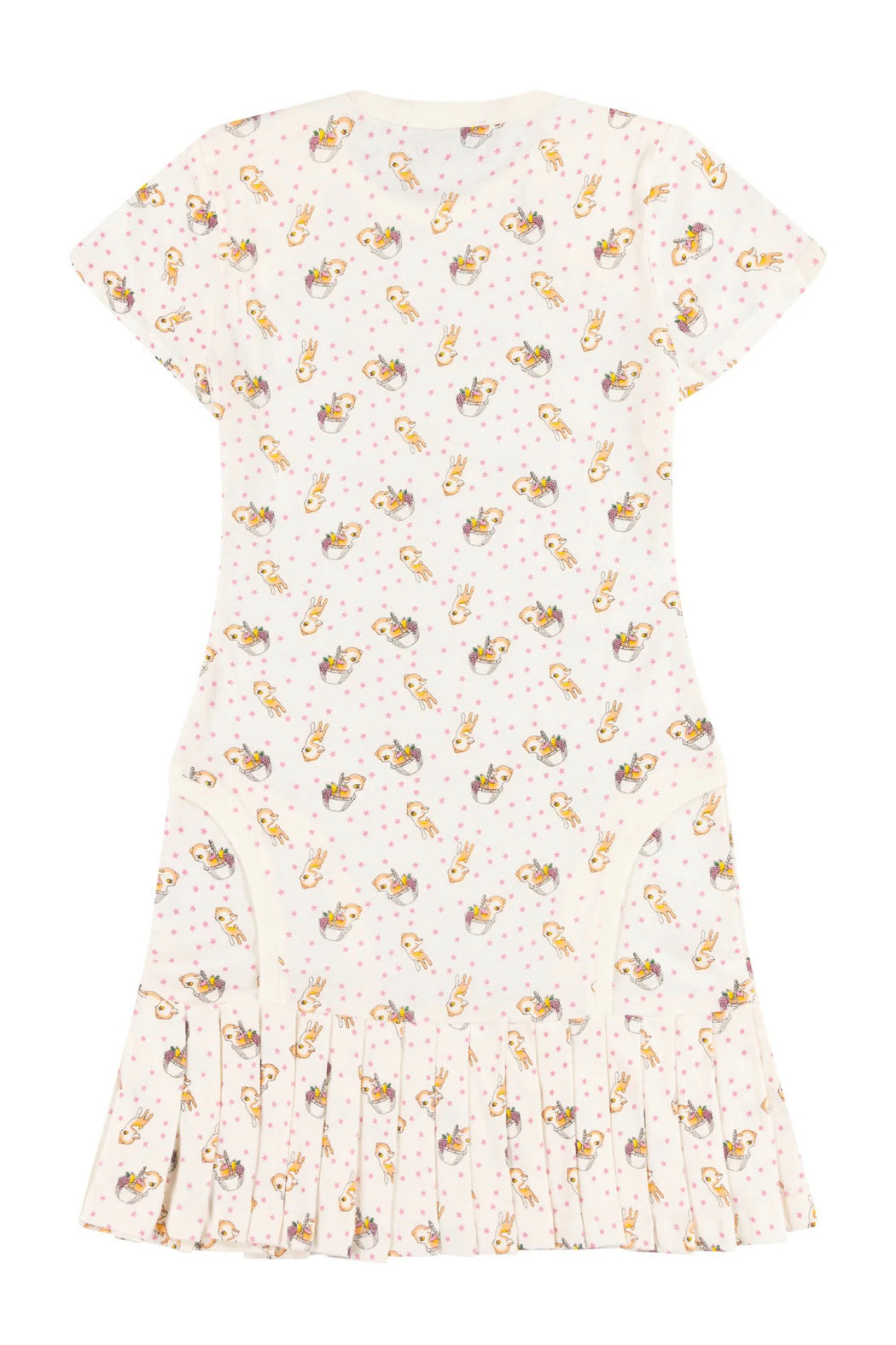 BABYGROW DRESS / PEACH DEER