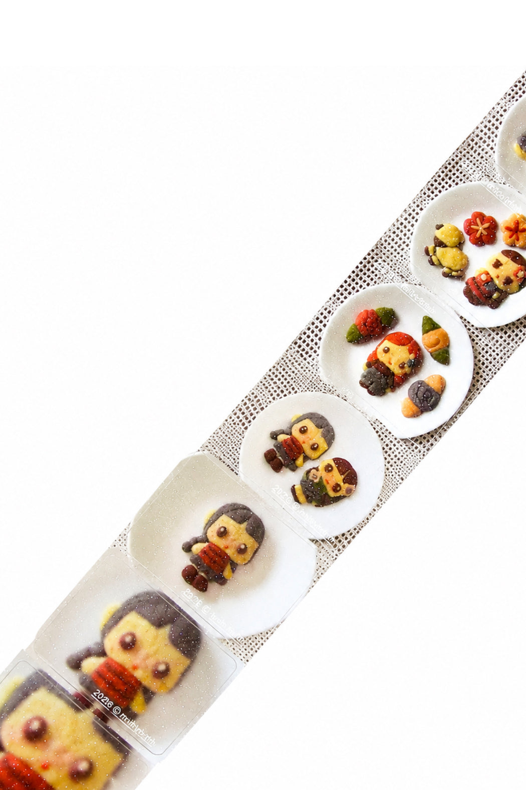 SUMMER SHORTBREAD COOKIES - CAMERA ROLL GLITTER STICKER ROLL