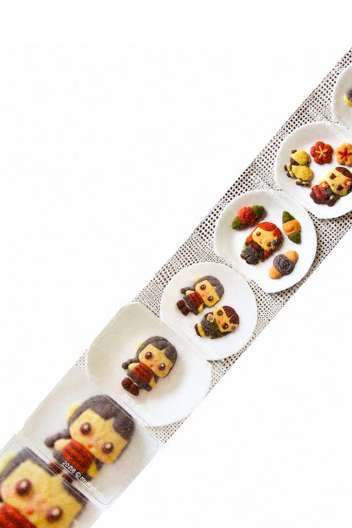 SUMMER SHORTBREAD COOKIES - CAMERA ROLL GLITTER STICKER ROLL