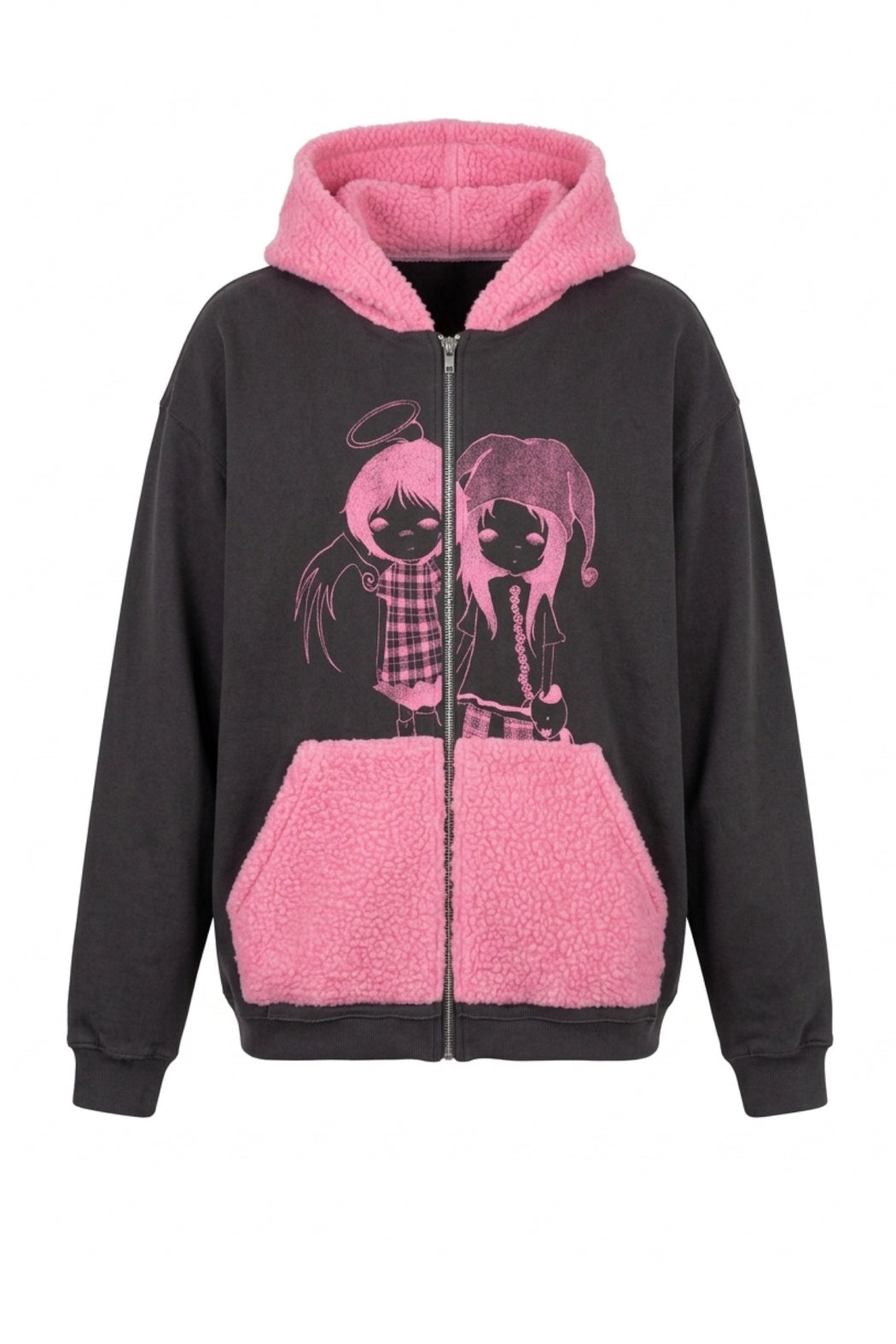 HAESUN ANGELS HOODIE GRAY