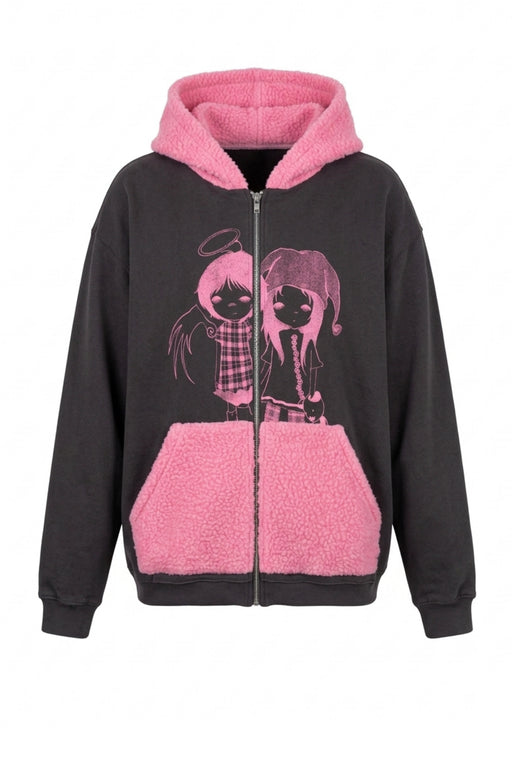 HAESUN ANGELS HOODIE GRAY