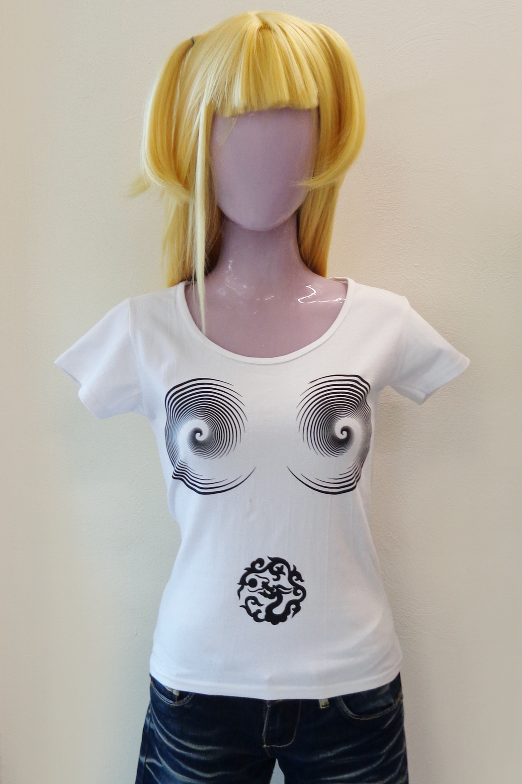 Pray 4 Me Ba Heraldic Spiral White Tee