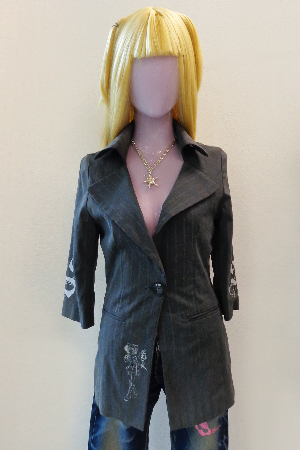 Heraldic Gray Blazer