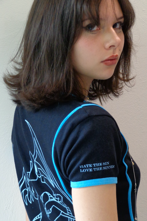 Blue and Black T-shirt