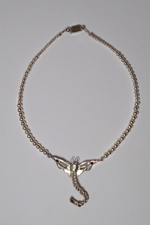 Silver Trenza de Maria Teresa Necklace