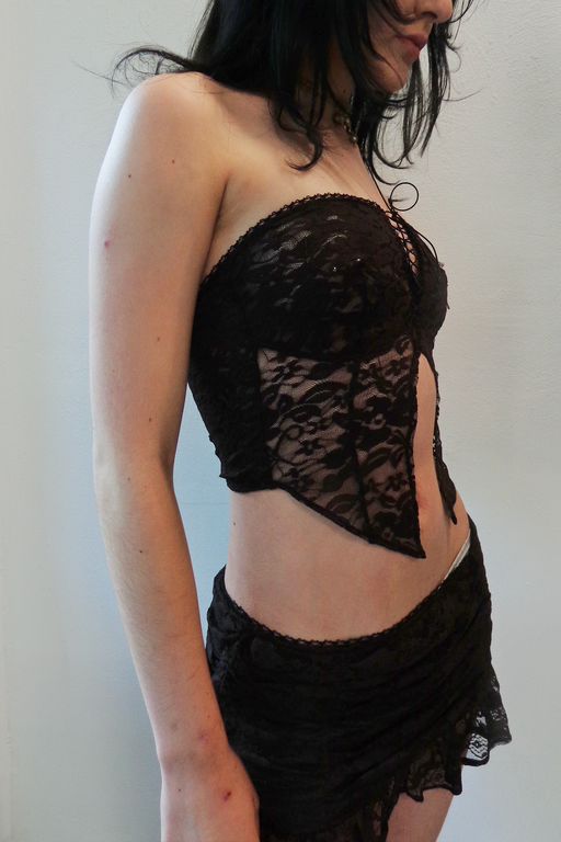 Strapless Brown Top - FALTA FOTO