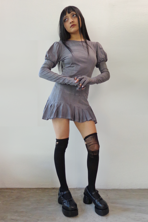 Off Duty Dress Charcoal Grey