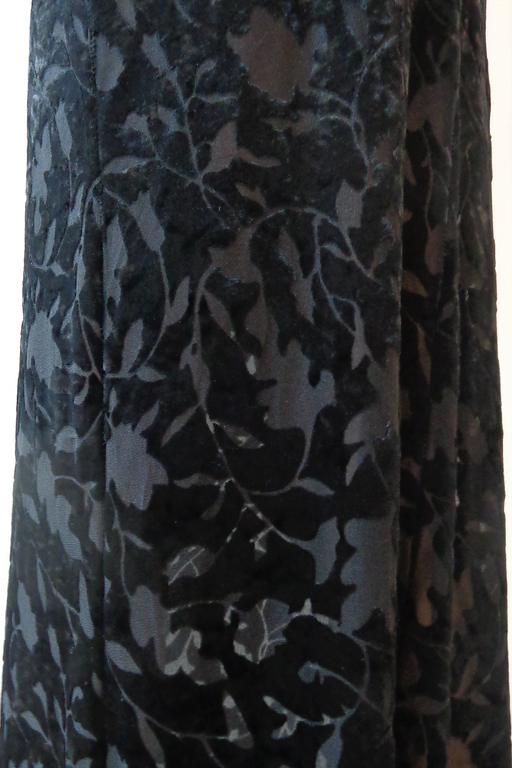 JUNO ORNAMENTAL BLACK LONG SKIRT