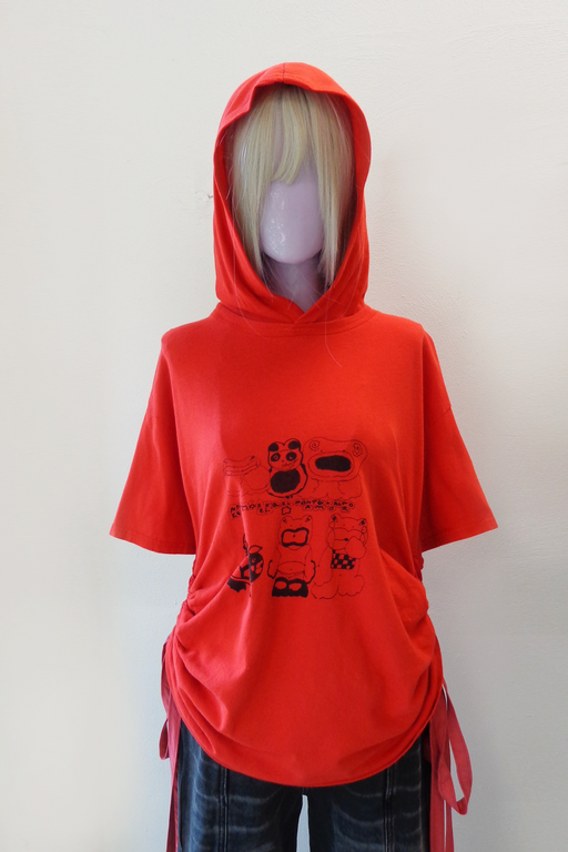 T-Shirt with Red Straps & Hoodie