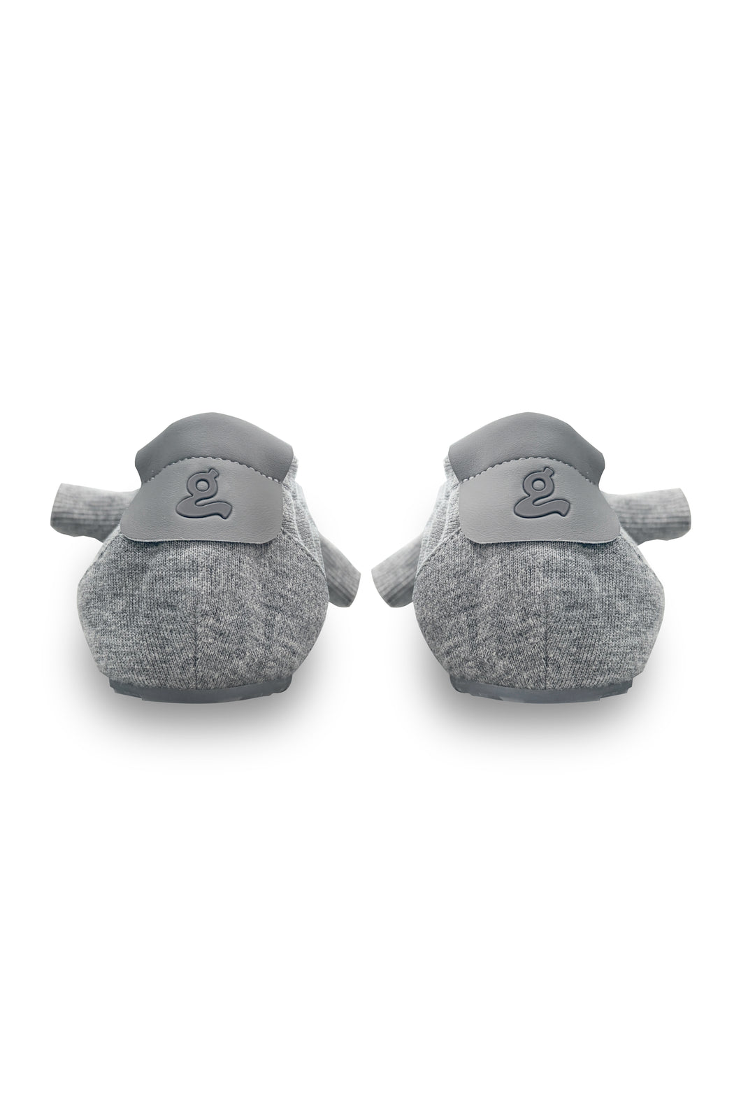 GREY HOODIE KNOT BALLET FLATS