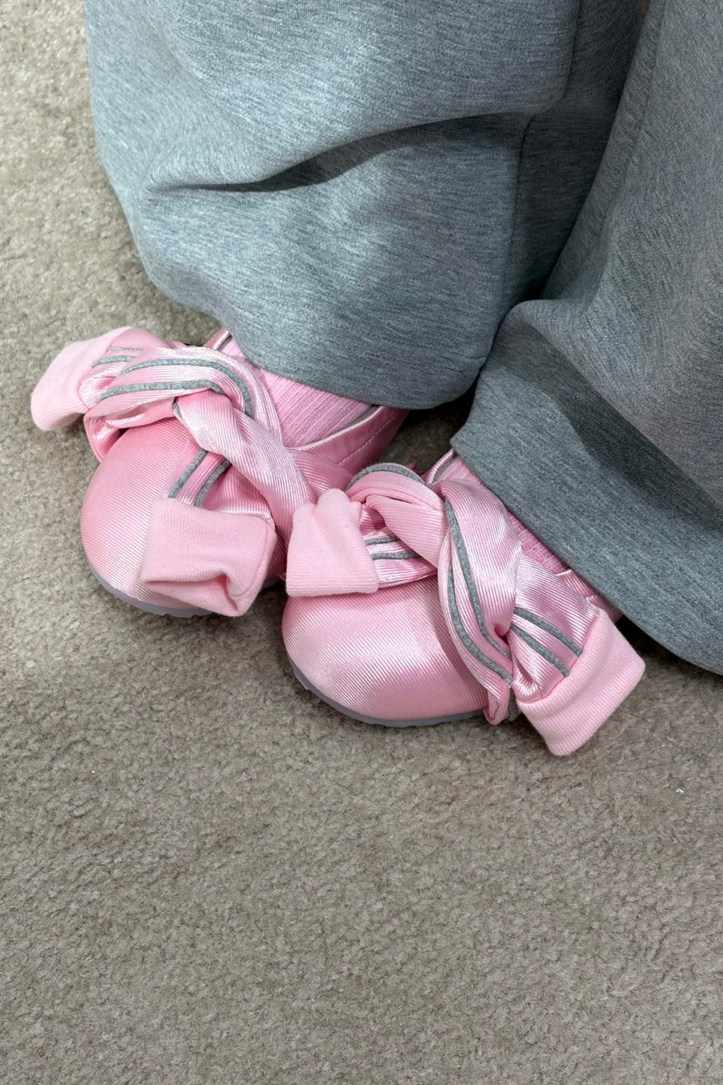 PINK KNOT BALLET FLATS