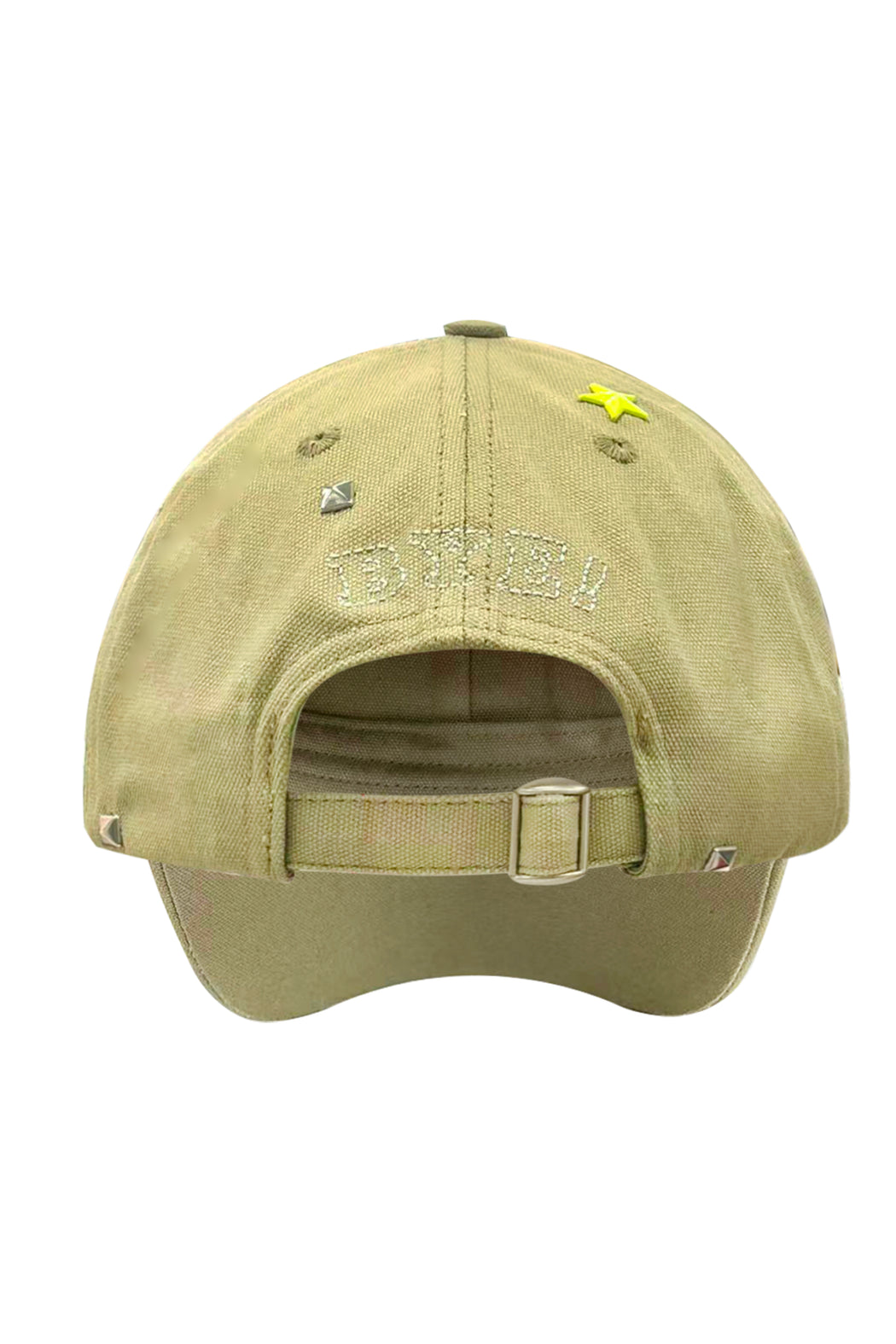 STAR STUDDED CANVAS BASEBALL CAP