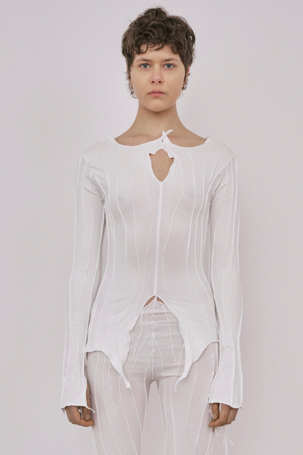 Flared Cardigan - Cream