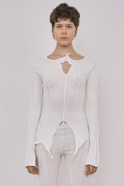 Flared Cardigan - Cream