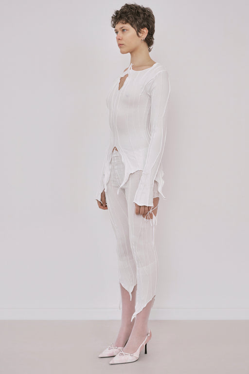 Flared Cardigan - Cream