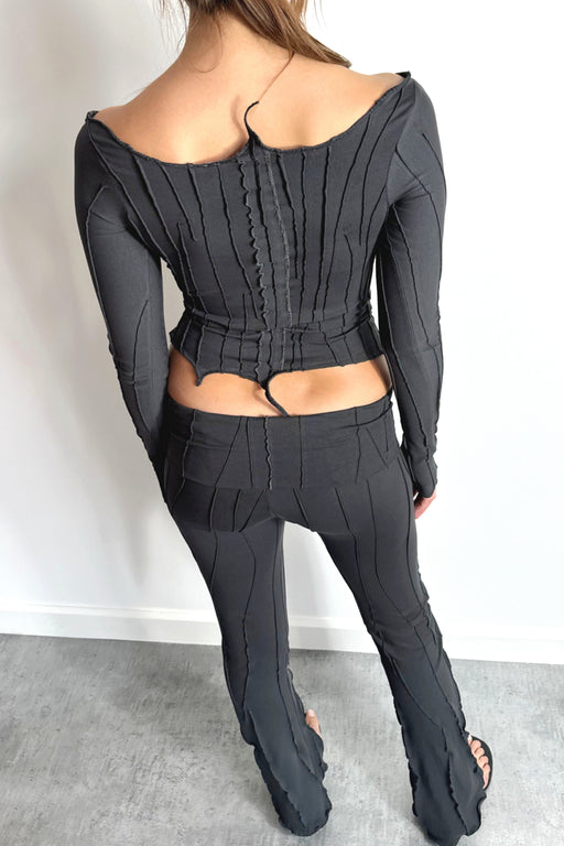 Waist Band Pants - Grapite