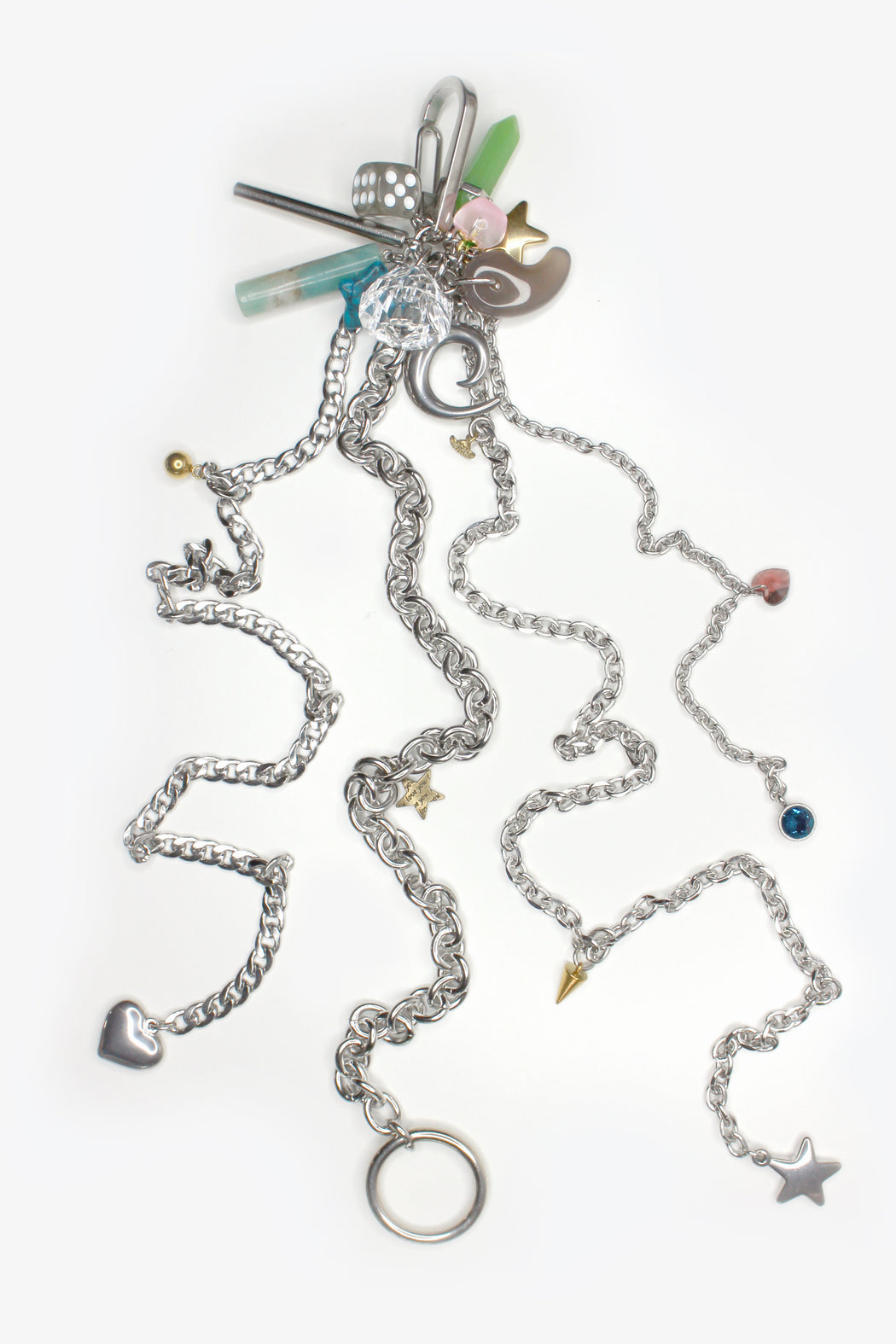 Kinetic Chain Keychain - Silver