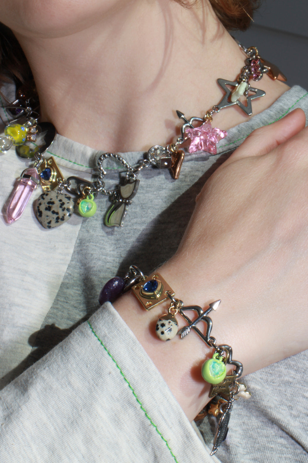 Rosy Charm Bracelet