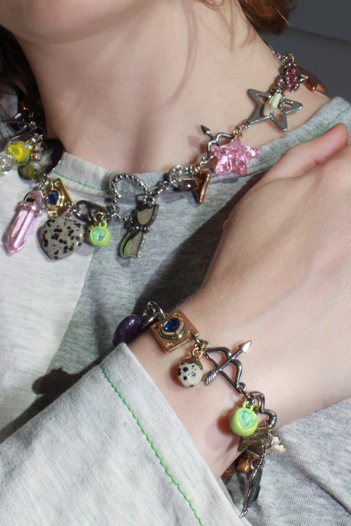 Rosy Charm Bracelet