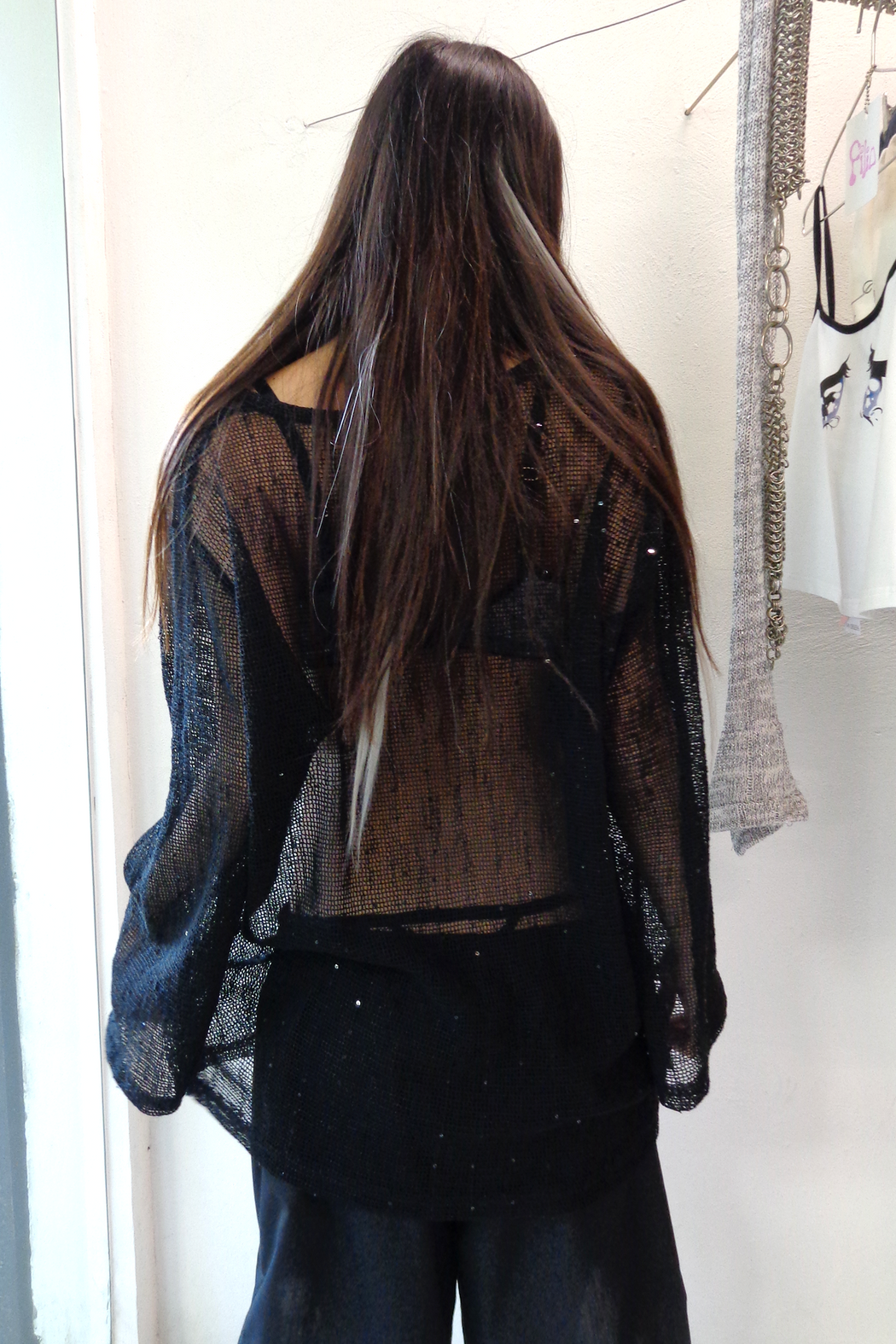 Black Sparkle Blouse