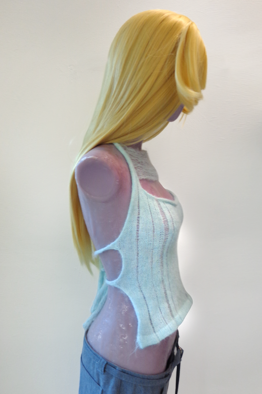 HALTER MINI - BABY BLUE MOHAIR