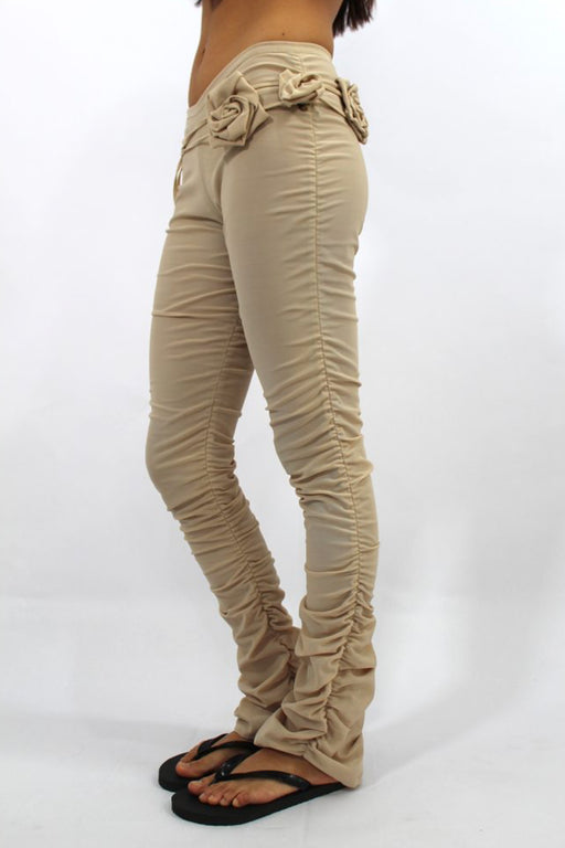 Nude Rose Ruched Leggings