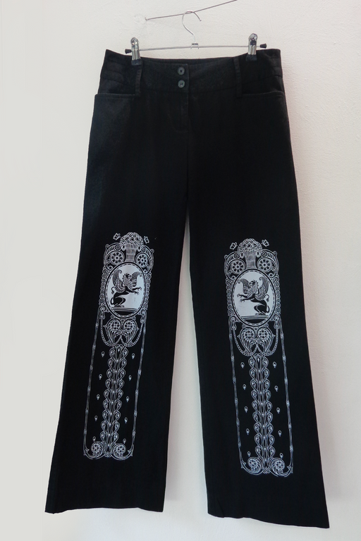 HERALDIC CHARRO SLIM PANTS