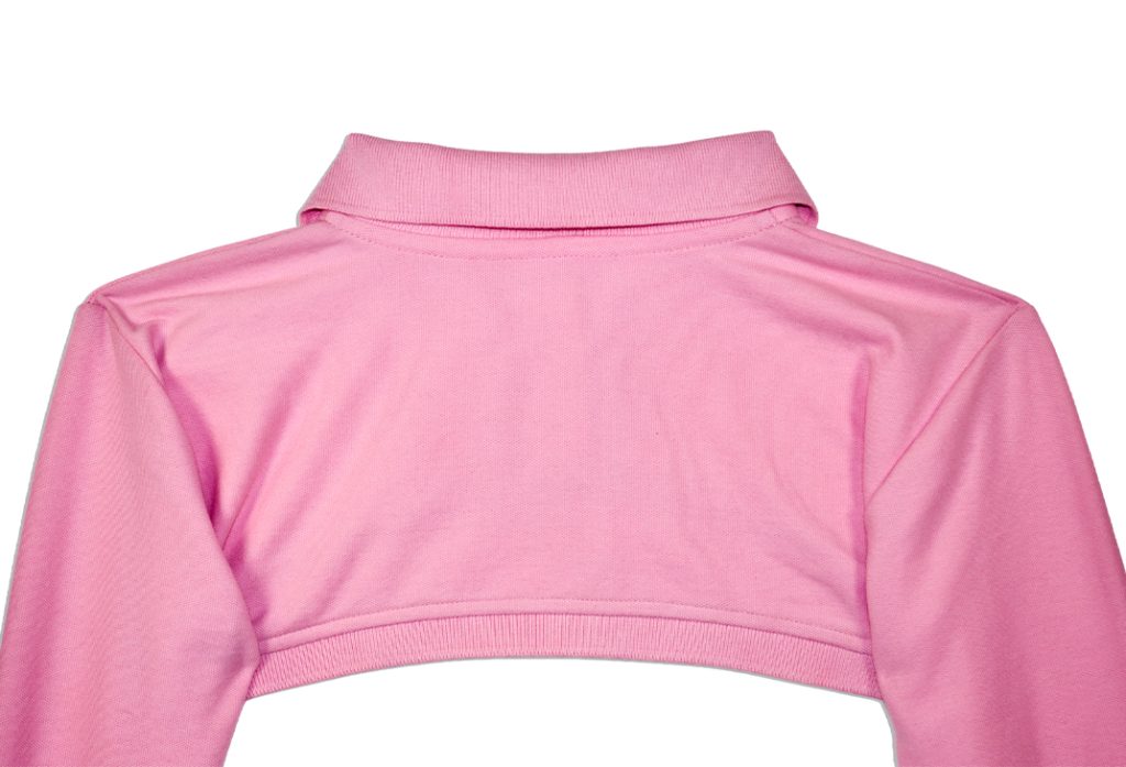 MINI POLO LONGSLEEVE - BUBBLEGUM PINK