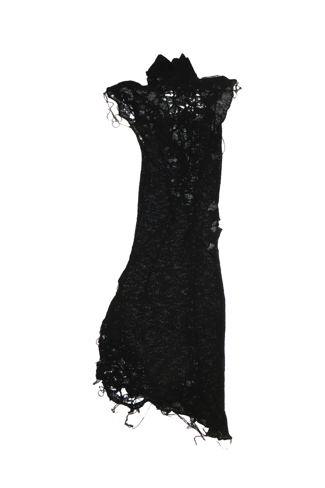 Distressed Black Dress