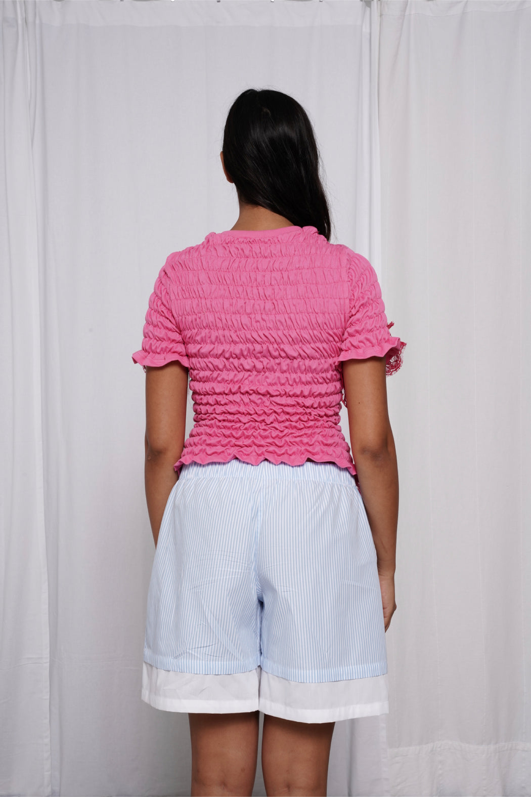 Pink Unwoven Deconstructed T-Shirt