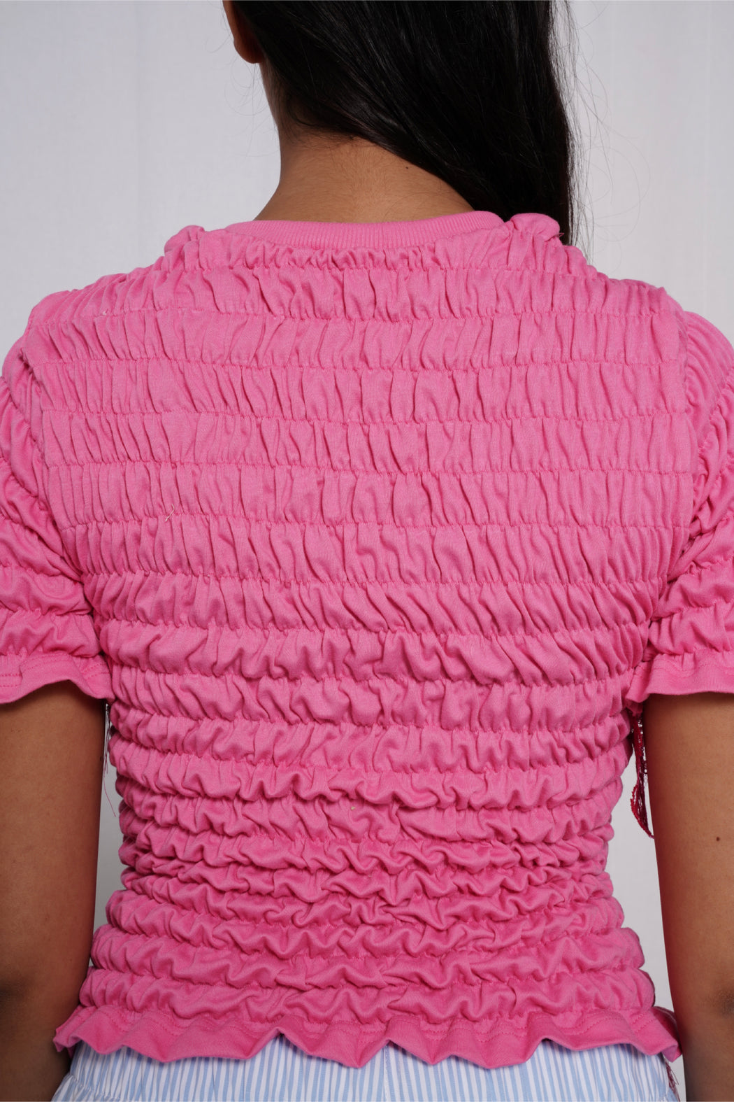 Pink Unwoven Deconstructed T-Shirt