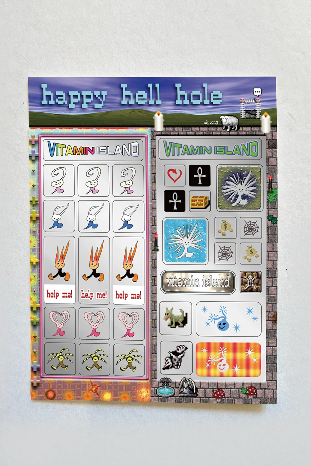 HAPPY HELL HOLE STICKERS – NIPTONG