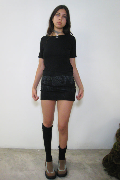 Maxi Belt Black Dress