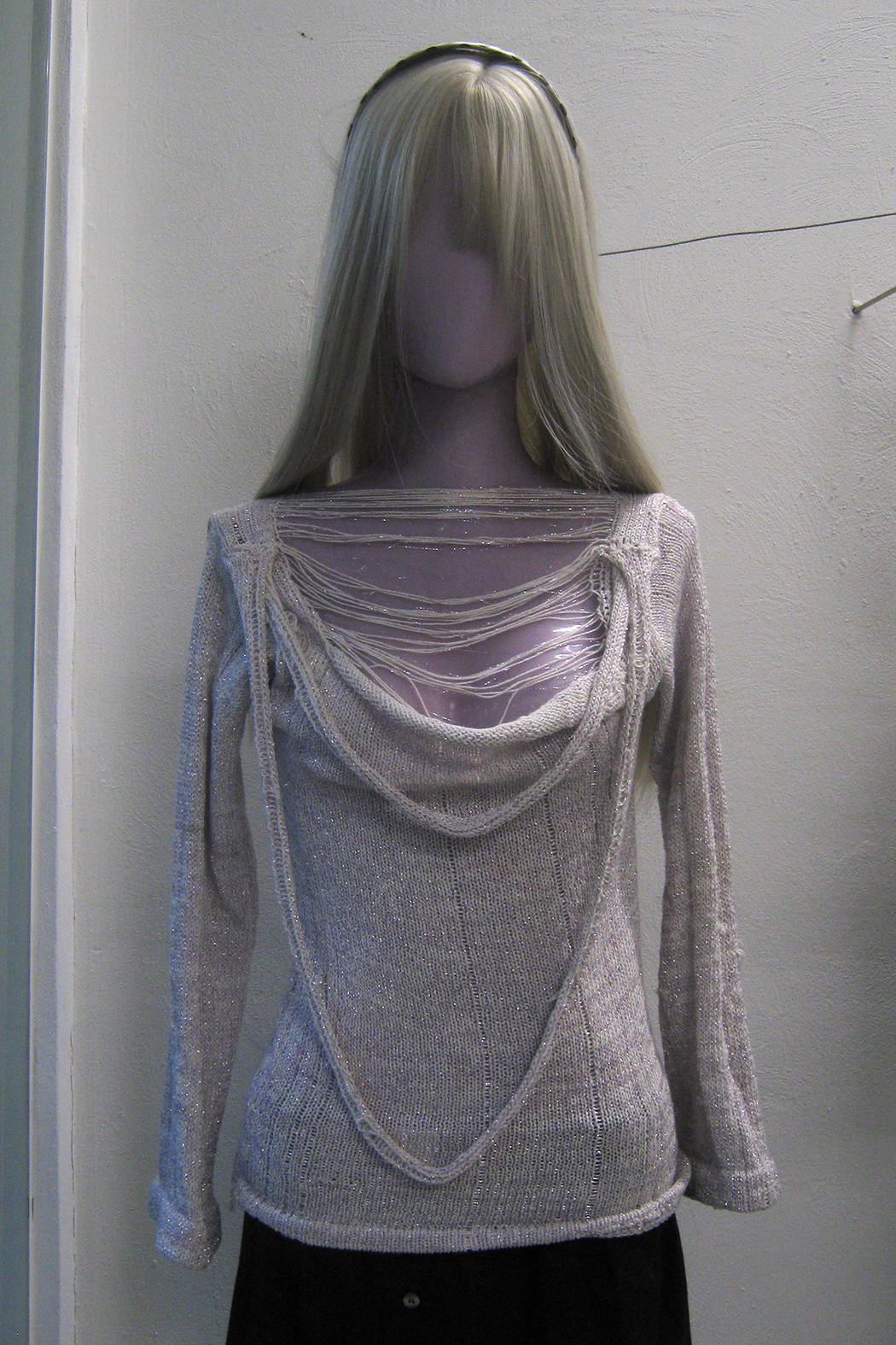 Purple Sparkle Thread Sweater